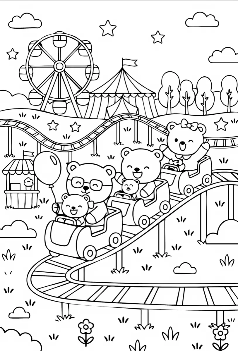 Detailed printable line art for mindful coloring