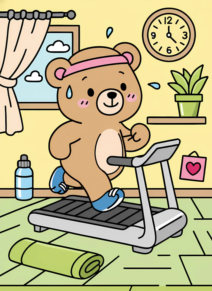 Colored printable coloring page example
